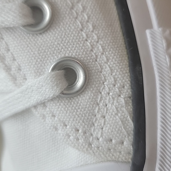 Converse Women's White Low-Top Sneakers - Picture 9 of 13